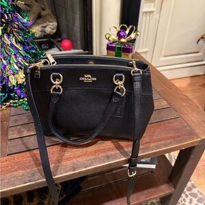 Coach Black Leather Satchel